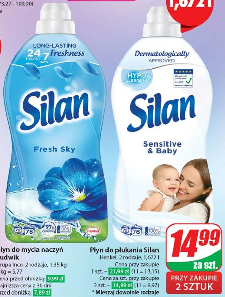 Płyn do płukania Silan sensitive promocja