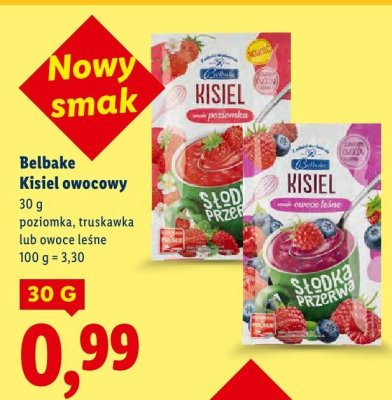 Kisiel owocowy - poziomka promocja w Lidl