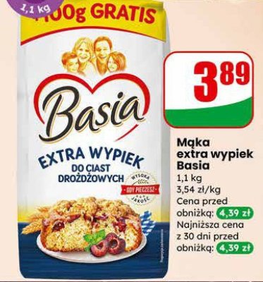 Mąka extra wypiek 1,1 kg promocja w Dino