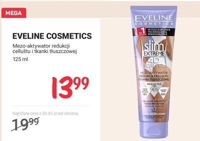 Mezo-aktywator redukcji cellulitu  Eveline Cosmetics Slim Extreme 4D Scalpel  promocja w Rossmann
