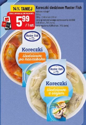 Koreczki śledziowe Master Fish promocja w POLOmarket