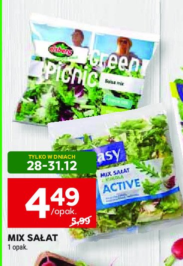 Mieszanka sałat green picnic Eisberg promocja