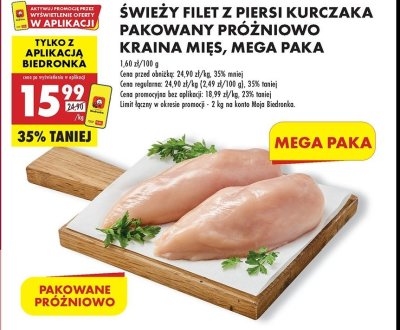 Filet z piersi kurczaka Kraina mięs promocja