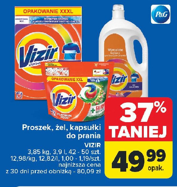 Proszek do prania koloru VIZIR AQUA PUDER promocja