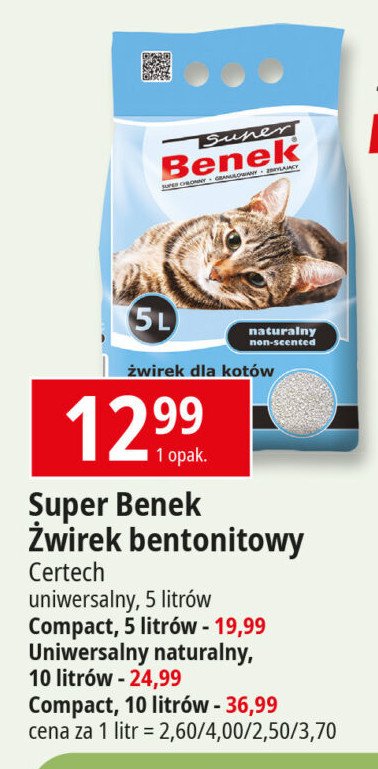 Żwirek dla kota zapachowy naturalny promocja