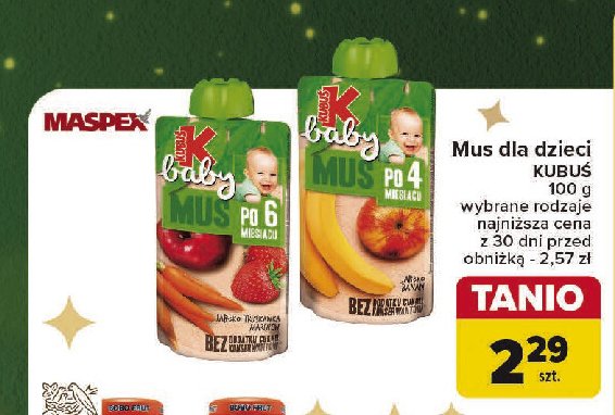 Mus jabłko banan Kubuś baby promocja