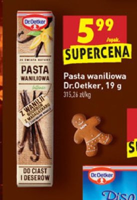 Pasta waniliowa do ciast i deserów Dr. oetker promocja