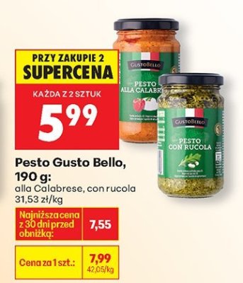 Pesto Gusto Bello alla Calabrese promocja w Biedronka