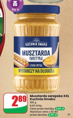 Musztarda sarepska XXL Kuchnia Smaku promocja w Dino