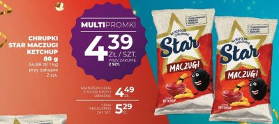 Chrupki Star Maczugi ketchup 80 g promocja w Duży Ben