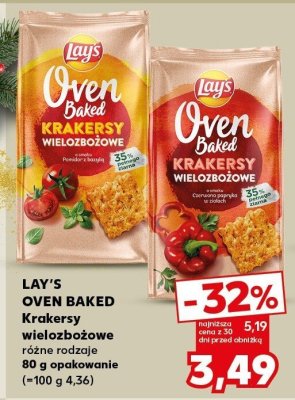 Krakersy wielozbożowe Oven Baked różne rodzaje promocja w Kaufland