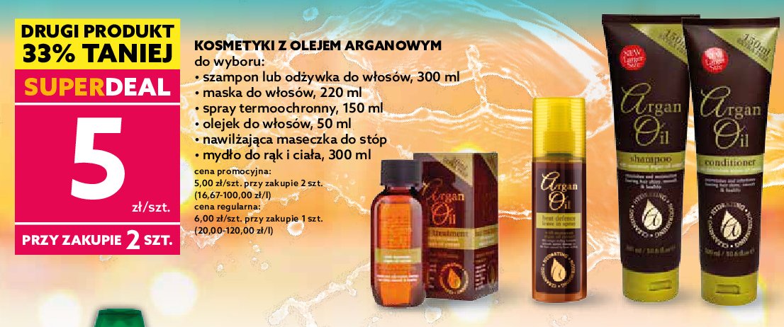 Serum do włosów ARGAN OIL promocja