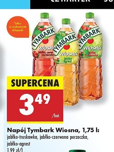 Nap贸j jab艂ko czerwona porzeczka Tymbark promocja