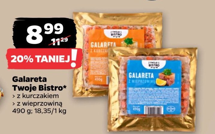 Galareta z wieprzowiną TWOJE BISTRO promocja