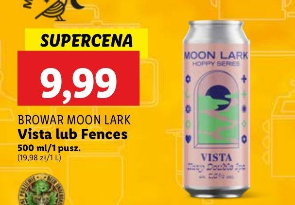 Piwo Moon lark vista promocja