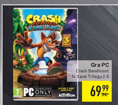 Crash bandicoot n.sane trilogy promocja