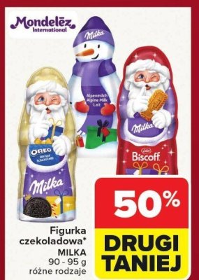 Figurka czekoladowa Milka Mikołaj Oreo promocja w Carrefour