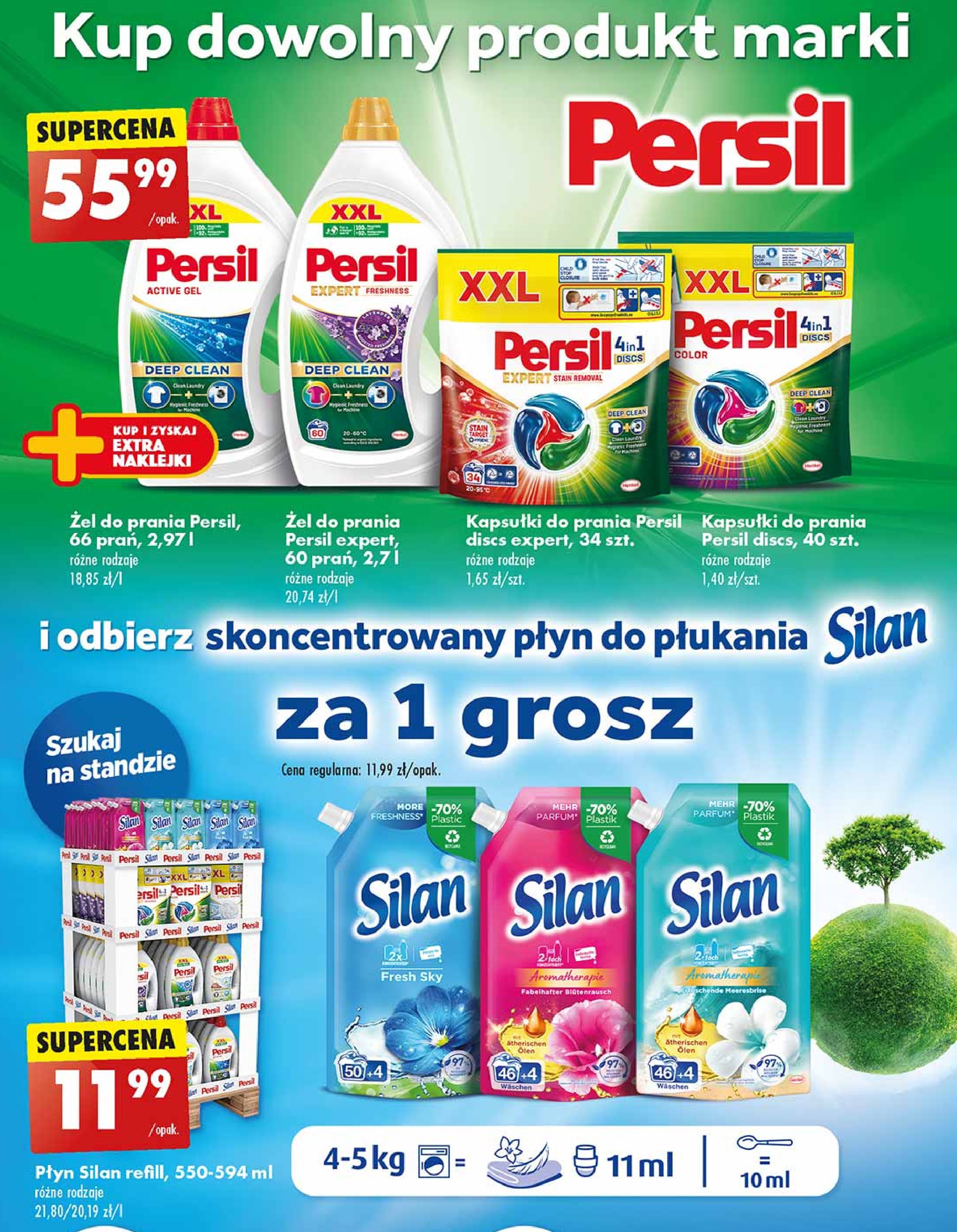 Płyn do płukania zapas Silan aromatherapy promocja