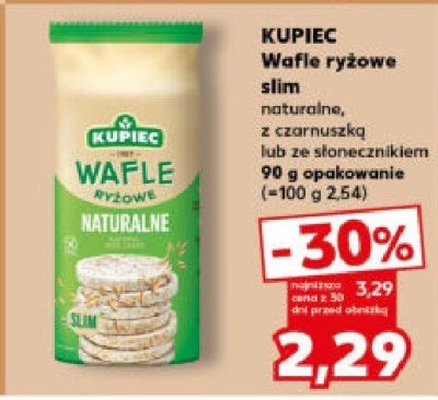 Wafle ryżowe slim ze słonecznikiem  promocja w Kaufland