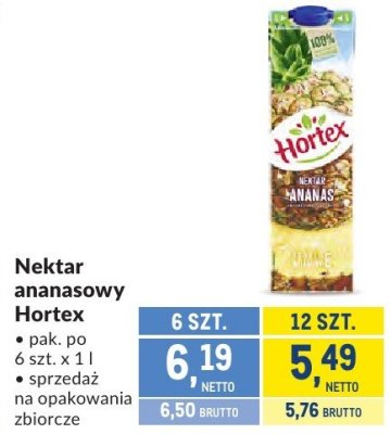 Nektar ananasowy Hortex promocja w Makro