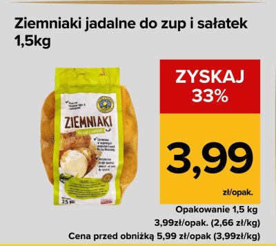 Ziemniaki jadalne promocja w Supeco
