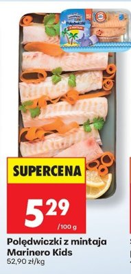 Polędwiczki z mintaja Marinero Kids promocja w Biedronka