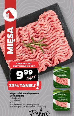 Mięso mielone wieprzowe z karkówki 400 g promocja w Netto
