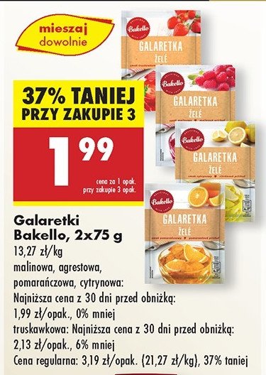 Galaretka agrestowa Bakello promocja w Biedronka