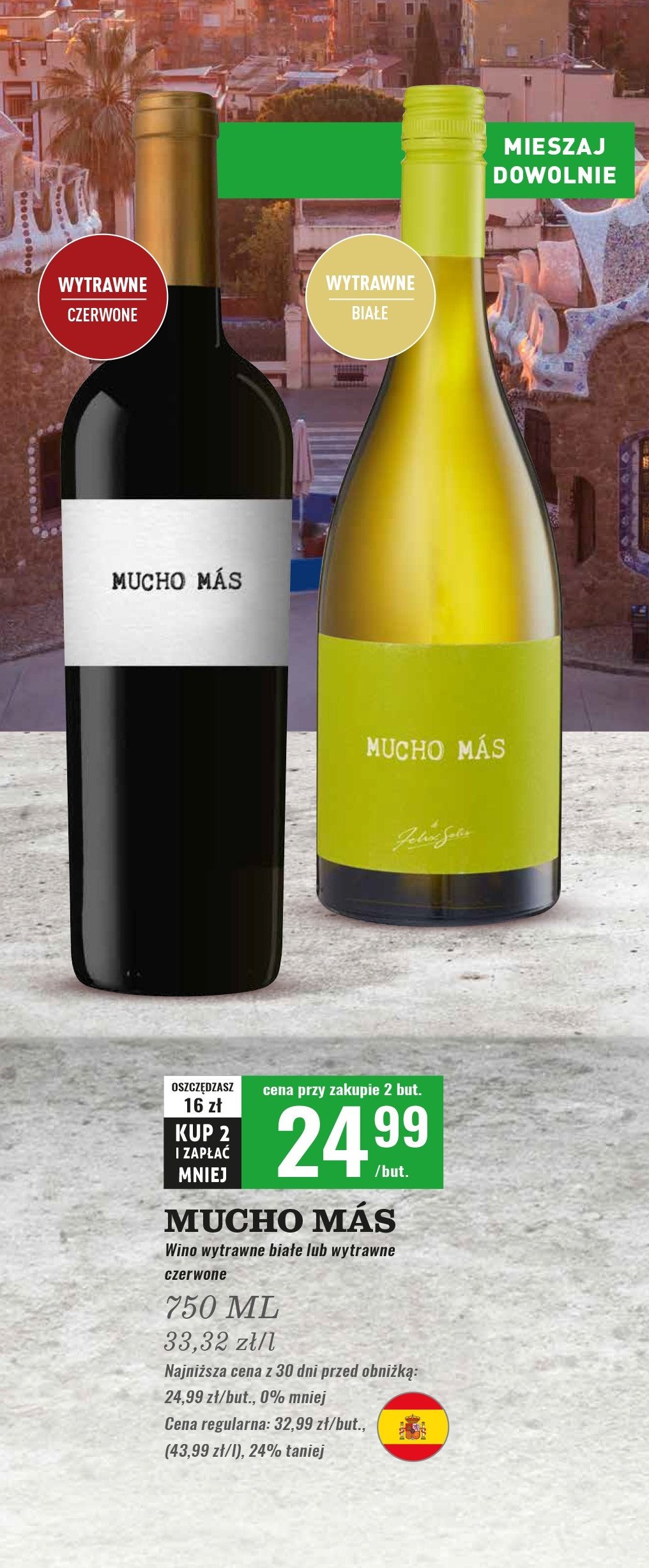 Wino Mucho mas promocja w Biedronka