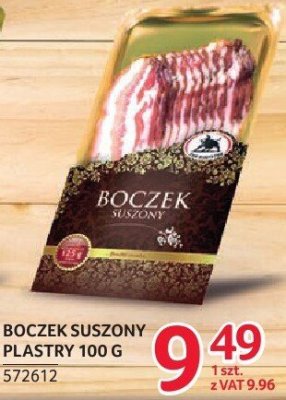 Boczek suszony plastry ŻMB Białystok 100 g promocja w Selgros