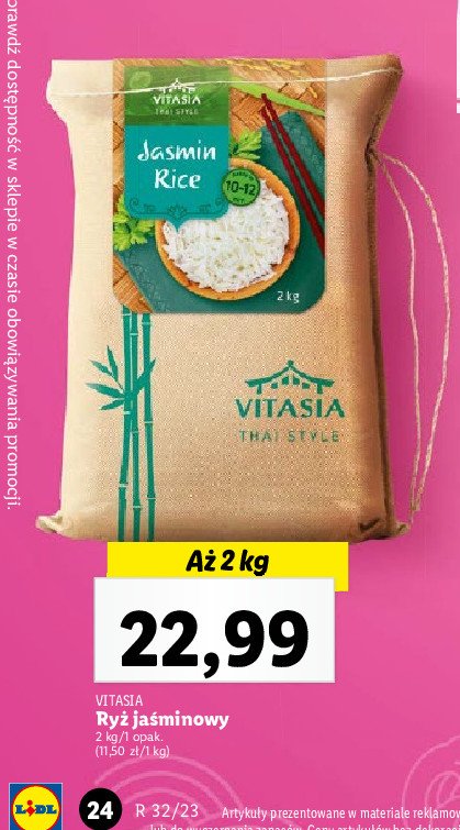Ryż jasmine Vitasia thai promocja