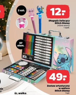 Zestaw artystyczny w walizce Stitch Disney promocja w Netto