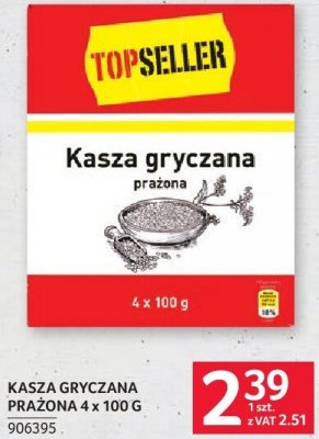 Kasza gryczana prażona 4 x 100 g promocja w Selgros