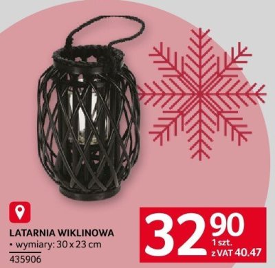 Latarnia wiklinowa promocja w Selgros