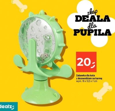 Zabawka dla kota z dozownikiem na karmę promocja w Dealz