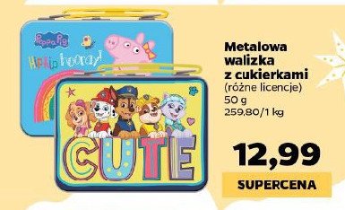 Walizka z cukierkami peppa promocja
