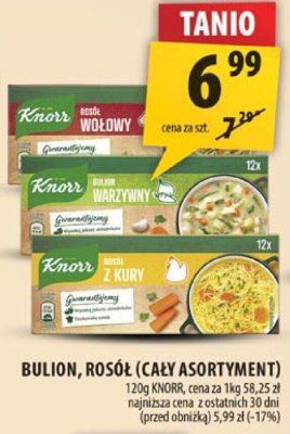 Bulion, rosół (cały asortyment) Knorr promocja w Arhelan