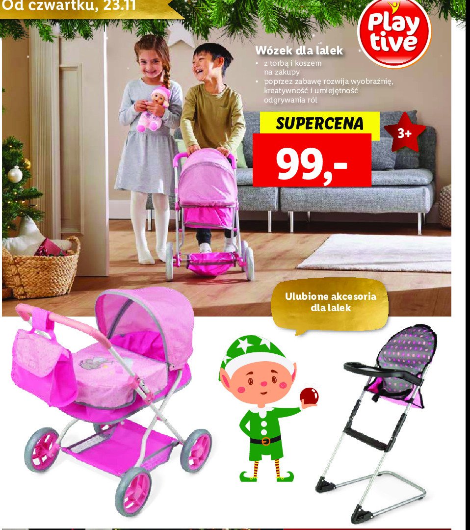 Wózek dla lalek Playtive promocja