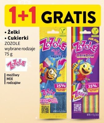 Żelki, Cukierki ZOZOLE promocja w Intermarche