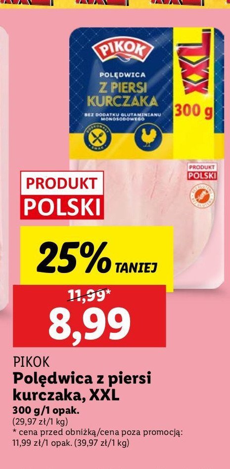 Polędwica z piersi kurczaka Pikok promocja