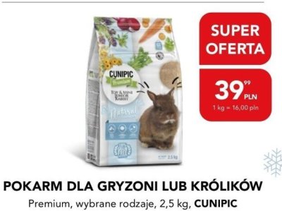 Pokarm dla gryzoni lub królików Premium, wybrane rodzaje, 2,5 kg promocja w Aquael zoo