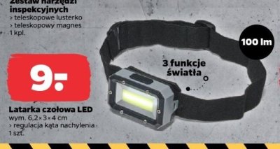 Latarka czołowa LED promocja w Netto