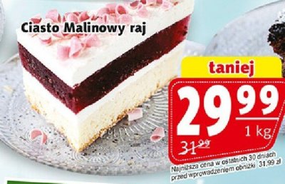 Ciasto Malinowy raj promocja w Prim Market