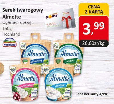 Serek twarogowy Almette wybrane rodzaje promocja w Market Point