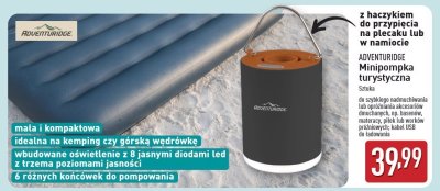 Minipompka turystyczna ADVENTURIDGE promocja