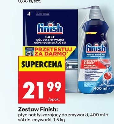 Zestaw: płyn nabłyszczający+ sól do zmywarki promocja w Biedronka