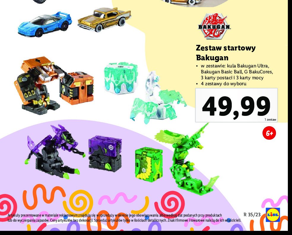 Zestaw startowy Bakugan promocja