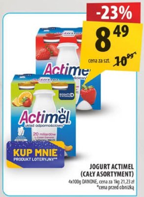 Jogurt Actimel różne smaki Danone promocja w Arhelan
