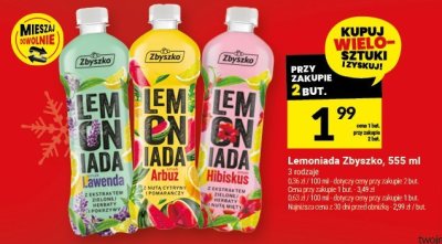 Lemoniada Zbyszko, 555 ml 3 rodzaje promocja w Twój Market