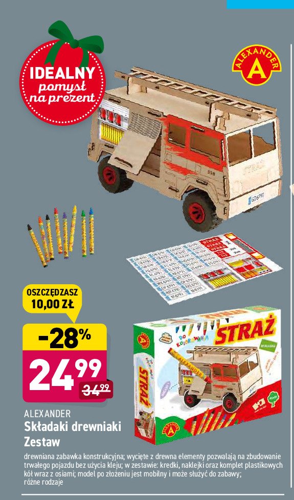 Zestaw ma艂y konstruktor stra偶 po偶arna Aleksander promocja